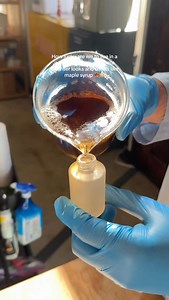 Imagine this amber gold maple cleanser on your face #mapleskincare #cleanser #fallskincare #sabbaticalbeauty #satisfyingvideo | Sabbatical Beauty