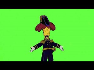 The Simpsons Sideshow Bob Performing HMS Pinafore Green Screen