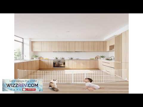 VEVOR Wide Baby Gate Foldable Secure & Easy Setup