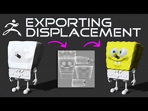 002 Exporting the Displacement Map from ZBrush to use in C4D and Redshift!