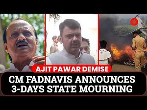 Maharashtra CM Devendra Fadnavis Pays Tribute To Ajit Pawar, Announces 3-Day State Mourning