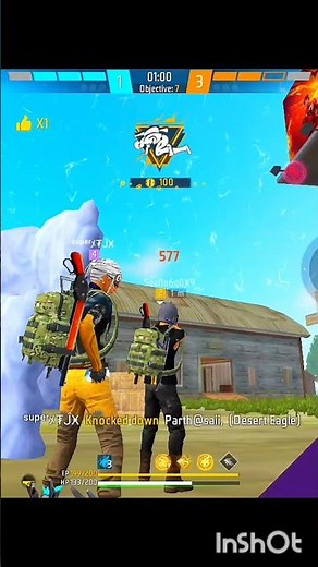 Tjx vs 🌎 | #ffwinterlandevent #customhud #hud2dedos #hud3dedos #freerishta