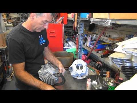 #166 1965 panhead valve job porting cylinder head rebuild motor 74ci FL FLH harley tatro machine