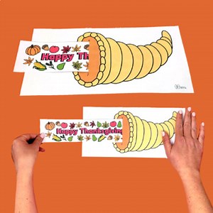 Cornucopia Thanksgiving Paper Craft