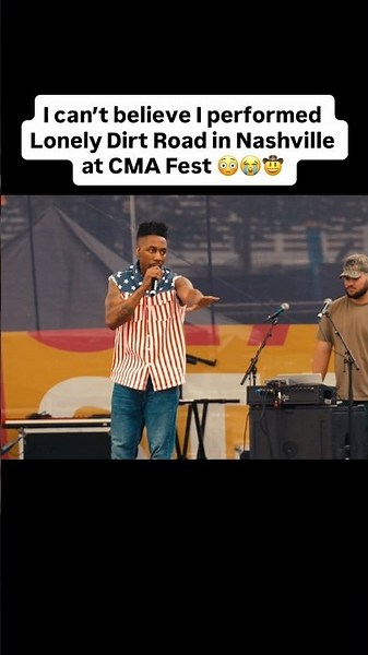 I performed Lonely Dirt Road at the legendary Country Music Festival CMA F￼est😱🙏🏾 #shorts
