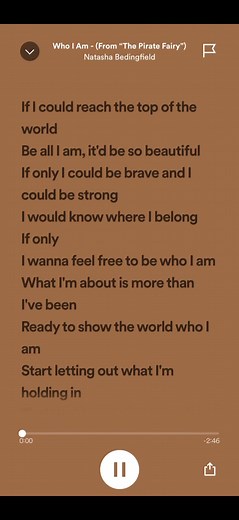 Who I Am from The Pirate Fairy - Tinkerbell Song