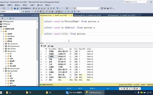 SQLServer1801_Avg、Count、Max、Min、Sum函数