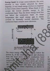 Energy band: In n-type semiconductor, the extra electron is ver... | Filo