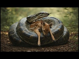 Giant Python Wrapped Around a Baby Deer — The Rescue You Must See
