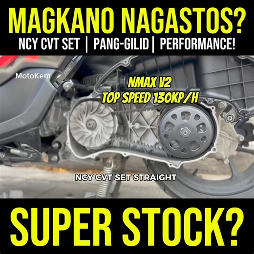 18K views · 67 reactions | NMAX SUPERSTOCK STRAIGHT NCY CVT SET MAGKANO NAGASTOS? #motokem #NCY | MotoKem | Facebook