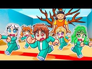 Techy Plays Roblox SQUID GAME With His CRAZY FAN GIRLS...