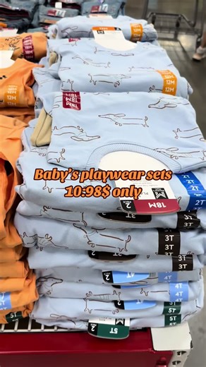 Baby’s playwear sets at Sam’s Club.