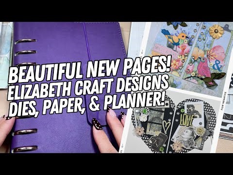 You Have to See My New Journal Pages! 😍 Elizabeth Craft Designs Leather Planner!