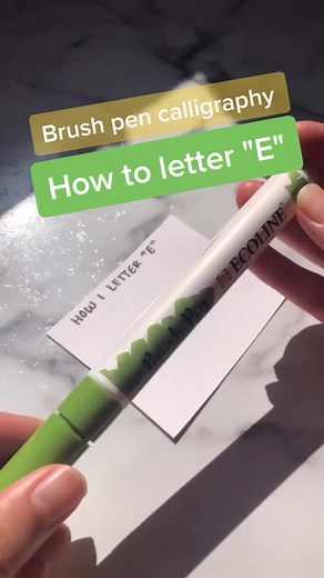 Basic Alphabet! pt.5 (ib:@caitlligraphy) #calligraphy #lettering #calligraphytutorial #calligraphyalphabet #ecolinebrushpens #moderncalligraphy