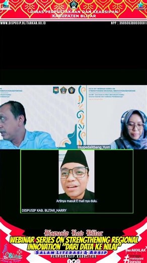 WEBINAR SERIES ON STRENGTHENING REGIONAL INNOVATION "FROM DATA TO VALUE"