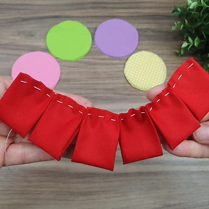 253K views · 5.4K reactions | 4 ideas in one. I made wonderful decoration products with the fabrics I cut in circles | Hobby | Facebook