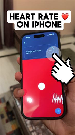 Arsh Maheshwari on Instagram: "Measure Heart Rate on iPhone 🩺❤️‍🩹 . . . #techreel #iphone #tech #iPhoneTips #iPhoneHacks #AppleTips #iPhoneUsers #iPhoneTricks #iPhoneFeatures #AppleEcosystem #AppleIndia #iPhoneLife #HeartRateMonitor #HeartRateCheck #HealthTech #DigitalHealth #FitnessTech #HealthTracking #AppleHealth #WellnessTech #HeartMonitor #HealthApp #InstagramReels #ReelItFeelIt #ReelTutorial #ReelTips #ViralReels #TechReel #ReelIndia #HowToReel"