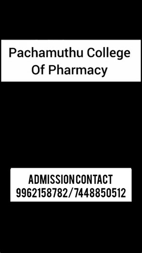 Mind wings Education 📖 on Instagram: "Pachamuthu College of Pharmacy, Dharmapuri – quality pharmacy education + strong practical training + student-focused academic system ku known aana oru reputed institution. Pharmacy field la professional career build panna virumbura students ku reliable choice nu sollalaam. Indha college la D.Pharm, B.Pharm, M.Pharm madhiri industry-relevant pharmacy courses offer pannraanga. Students ku modern laboratories, hospital training exposure, industrial visits, re