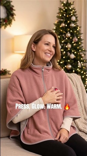 Cold Moms Are Lining Up for This Heated Shawl 🥶🔥 #shorts