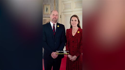 Kate shares message in Welsh for first time to mark St David’s Day