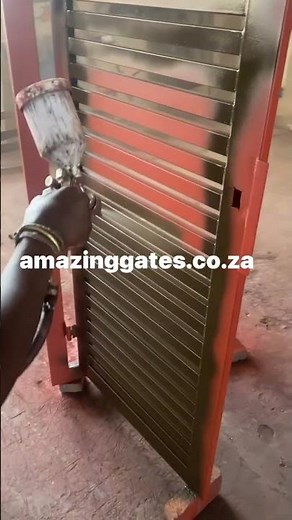 How to paint gates with spray painting #door #gates #drivewaygates #slidinggates
