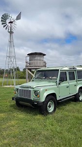This Grasmere Green Land Rover Defender 110 vs how it drives 🙌 Would you drive off in this one? #landrover #grasmeregreen #defender110 #ls3swap #defenderv8 | ECD Auto Design