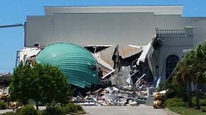 SAD TO SEE IT GO! Demolition of the Palace Theatre continues, with the building's signature dome coming down. Will you miss the theatre? >> http://bit.ly/2qzIEwm | WMBF News