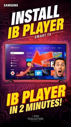 How to Install IB Player on Samsung Smart TV (Easy & Fast Guide!) #iboplayer #iptv #usa #samsungtv