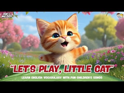 "LET'S PLAY, LITTLE CAT" - CAT SONG | Fun Kids Songs & Nursery Rhymes | Learn English Vocabulary