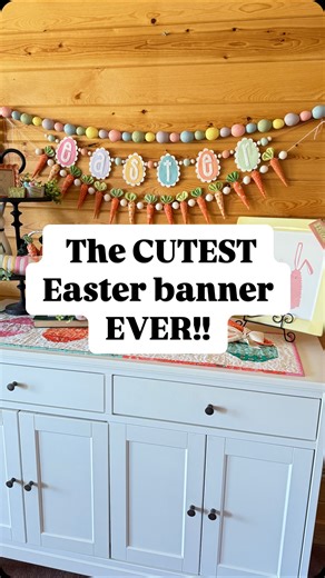 Amy Chappell- sewing patterns that are fast and fun | This fast and easy felt appliqué Easter banner is a must make! Grab my 3” lowercase alphabet (it’s on sale until Friday!) and your felt... | Instagram