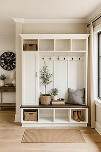 Dallas Handcrafted Hall Tree Bench: Mudroom Entryway Organizer With Shoe Storage - Etsy