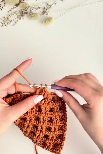 Crochet Double Waffle Stitch #short