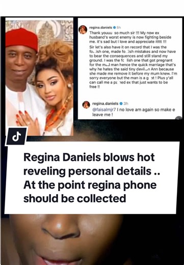Regina Daniels blows hot reveling personal details .. At the point regina phone should be collected for a while hmm#greenscreen #reginadaniels #foryoupage #mandykorner #viralvideos