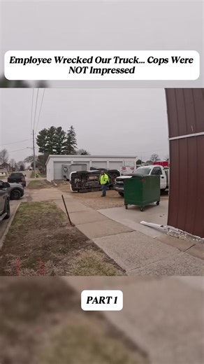 Employee Wrecked Our Truck… Cops Were NOT Impressed #police #viral #fyp