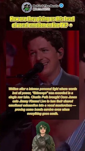 When Words Fail, They Sang This 🌧️ #CharliePuth #CocoJones #JimmyKimmelLive #WhateversClever #PopR&B