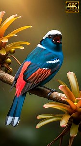 Rhythmic Manakin Song | This Colorful Bird Sings Repeating Whistles | Cinematic 4K Reels This clip isolates an absolutely captivating Manakin Song rendered in cinematic 4K — a tightly patterned, rhythmic sequence of ornamented whistles that repeats like a short musical motif. From the first beat you can hear the clarity and crispness of each note: short, bell-like whistles punctuated by micro-pauses and tiny percussive clicks. The recording reveals not just melody but performance — the Manakin C