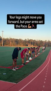 Your legs create power, but your arms control rhythm. Through the drive and transition, your arms set the tempo that keeps your stride connected and your speed rising 🥇🏃🏽‍♂️ #sprint #godisable #run #sprinttraining #track #runner #arms #athlete #risenathlete #fypage #training #coach | Risen Athlete