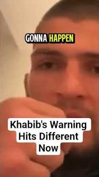 Khabib's Warning Hits Different Now #khabib #iliatopuria #alexpereira #ufcwhitehouse #ufc #mma