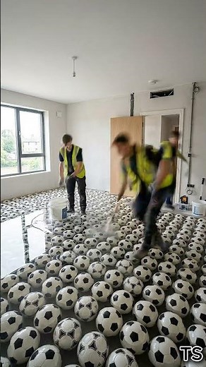 Football Bedroom with Giant Soccer Ball Floor ⚽🔥 | Room Transformation