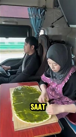 his wife cooking in the car during a long trip #shorts #trendingshorts