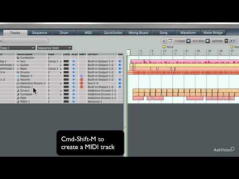 Digital Performer 8 102: Working With MIDI - 1. Creating a MIDI Track