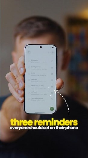 THREE reminders everyone should set on their phone NOW!