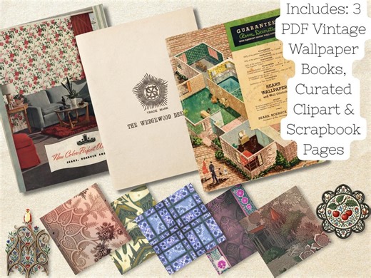 59 Remastered Mid Century Wallpaper Backgrounds, Retro 1950s Pattern PDF, 1960s Atomic Ephemera, Junk Journal Pages, Digital Paper Pack - Etsy
