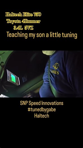 4Runner tuning. Teaching my son tuning with a Haltech Elite 750