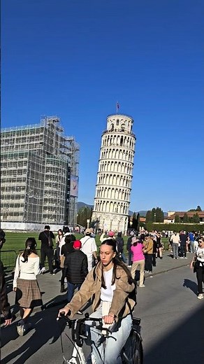 比薩斜塔會不會倒😲？#旅行 #世界奇蹟