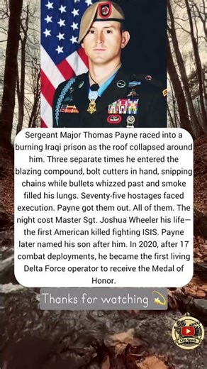 Sergeant Major Thomas Payne raced into a burning… #shorts #shortvideo #warzone #news #history