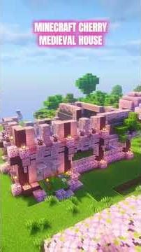 Minecraft Cherry Medieval House 🩷🌸🌷