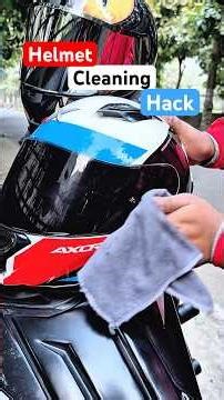 Helmet Visor Cleaning Hack✅