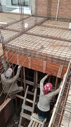 installation of tie beam formwork...