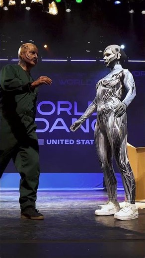 Jaja Vankova & Dr Robotmik fuse innovation and precision into a breathtaking performance 🤖🔥 #dance